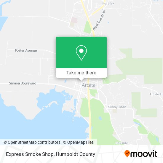 Express Smoke Shop map