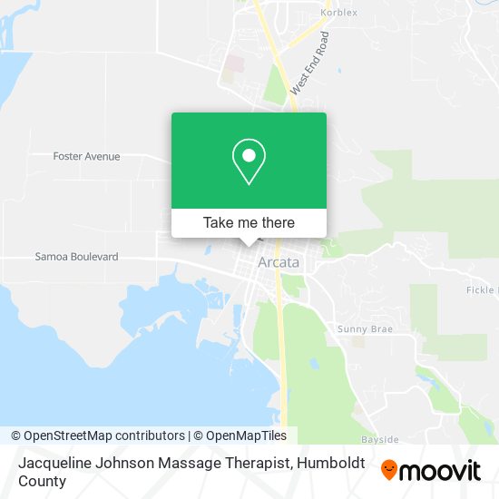 Jacqueline Johnson Massage Therapist map