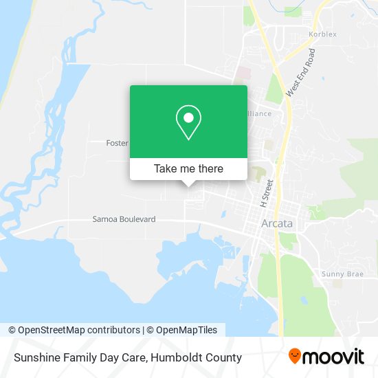 Sunshine Family Day Care map