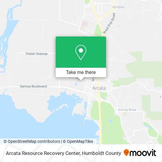 Arcata Resource Recovery Center map