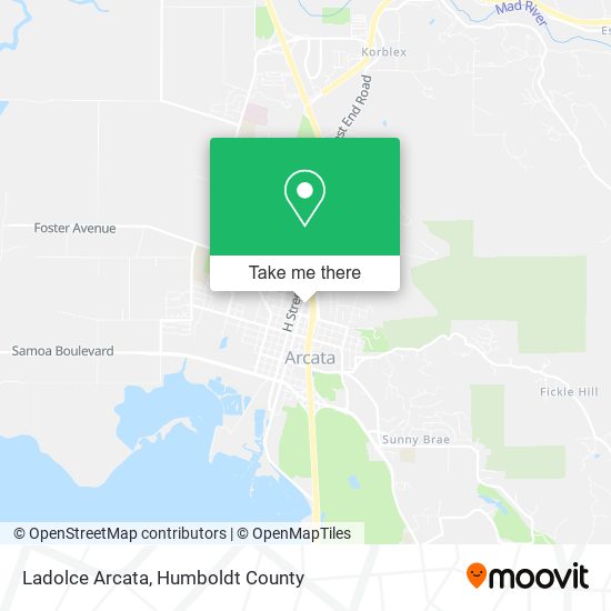 Ladolce Arcata map
