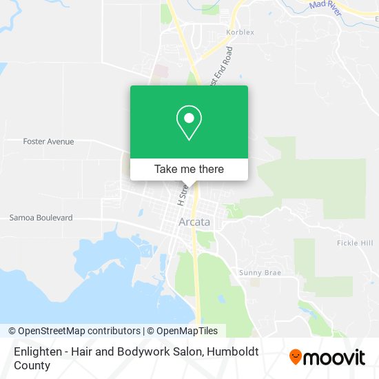 Enlighten - Hair and Bodywork Salon map