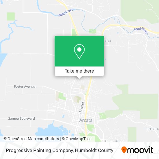 Progressive Painting Company map