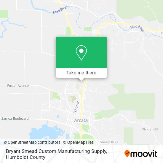 Bryant Smead Custom Manufacturing Supply map