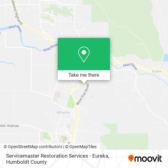 Servicemaster Restoration Services - Eureka map