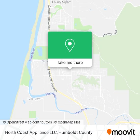 North Coast Appliance LLC map