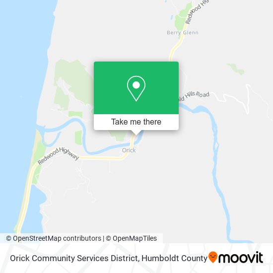 Mapa de Orick Community Services District