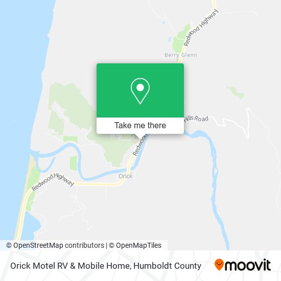 Orick Motel RV & Mobile Home map