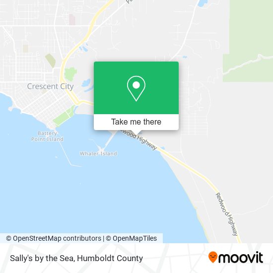 Sally's by the Sea map