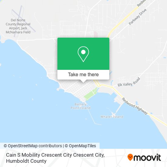 Mapa de Cain S Mobility Crescent City Crescent City