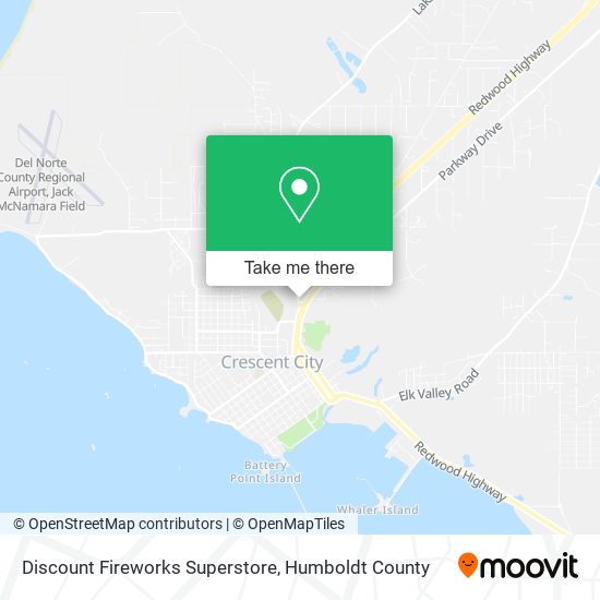 Mapa de Discount Fireworks Superstore