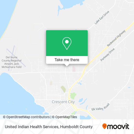 Mapa de United Indian Health Services