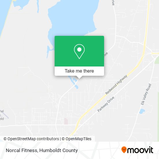 Norcal Fitness map