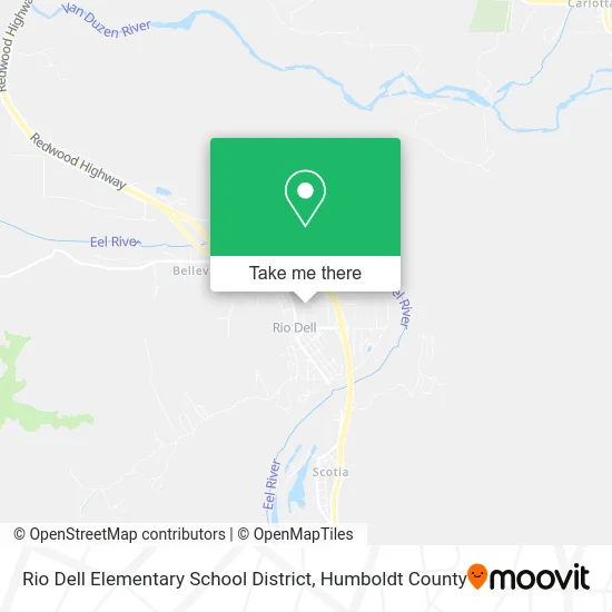 Rio Dell Elementary School District map