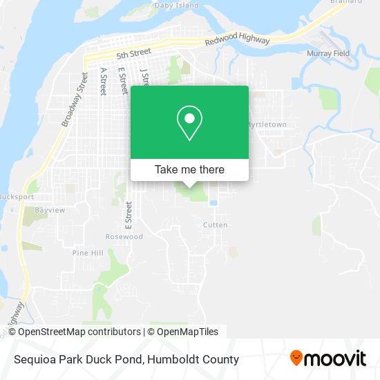 Mapa de Sequioa Park Duck Pond