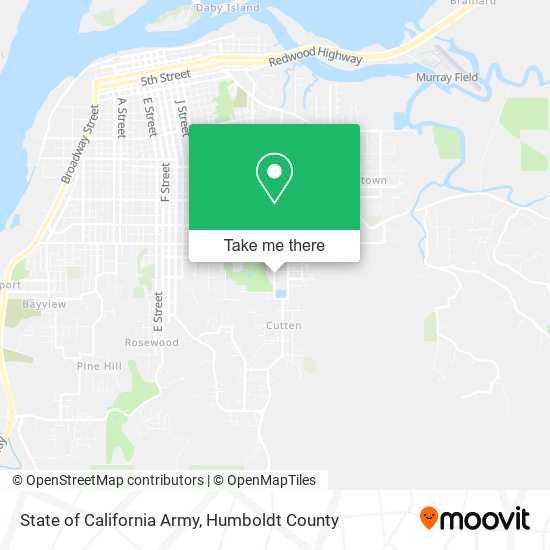 State of California Army map