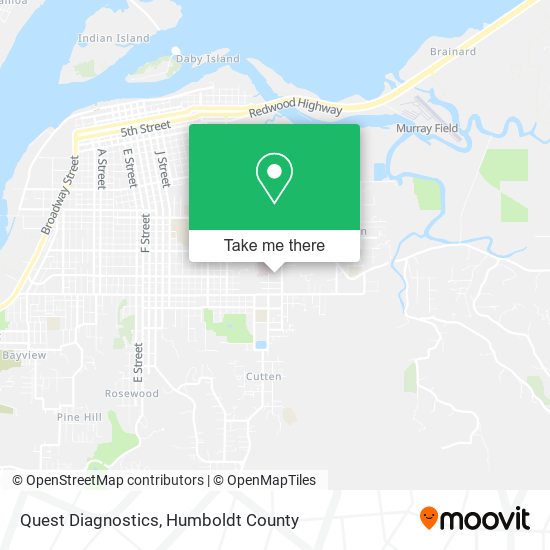 Quest Diagnostics map