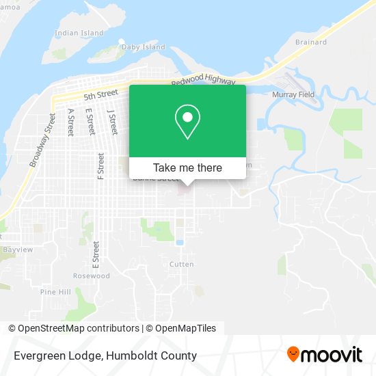 Mapa de Evergreen Lodge