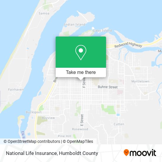 Mapa de National Life Insurance