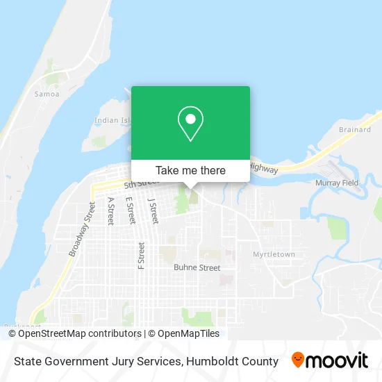 State Government Jury Services map
