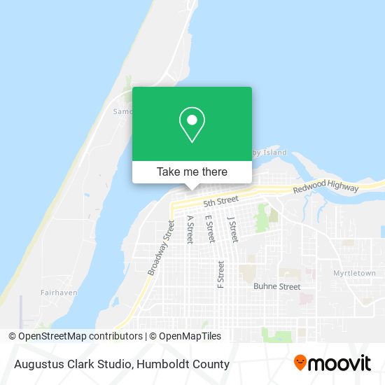 Augustus Clark Studio map