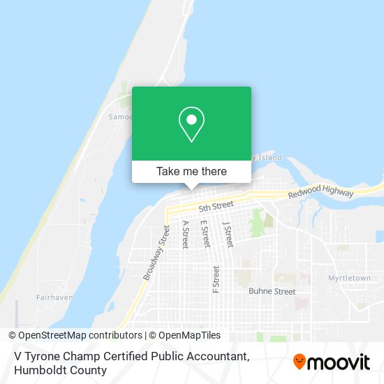 V Tyrone Champ Certified Public Accountant map