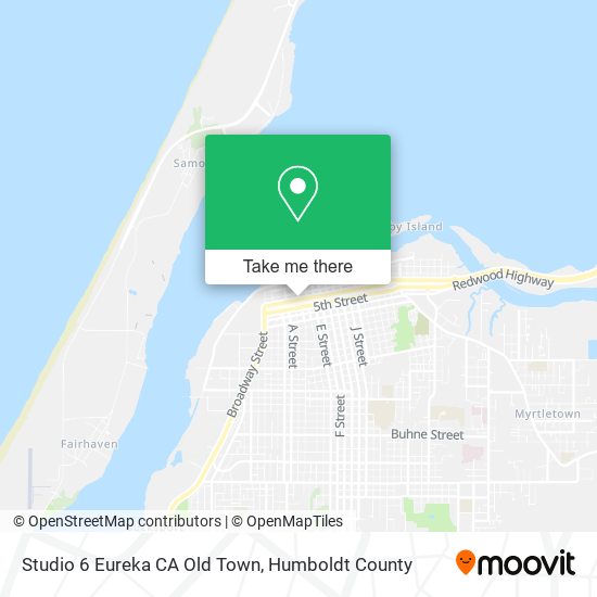 Mapa de Studio 6 Eureka CA Old Town