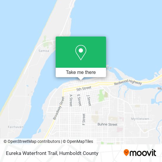 Eureka Waterfront Trail map