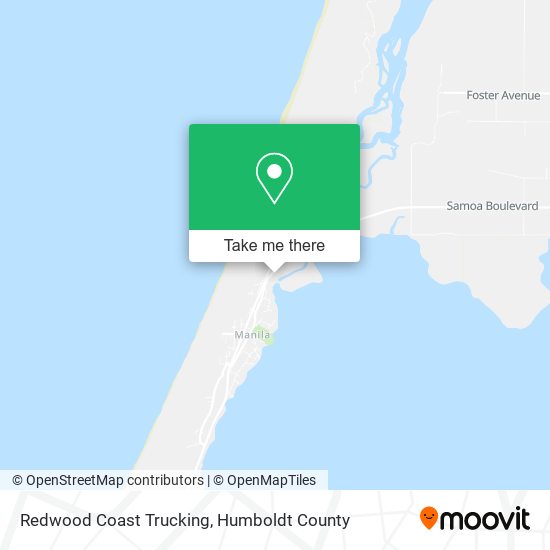 Redwood Coast Trucking map