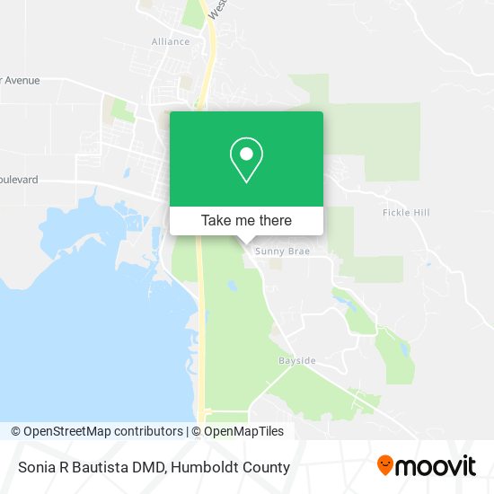 Sonia R Bautista DMD map