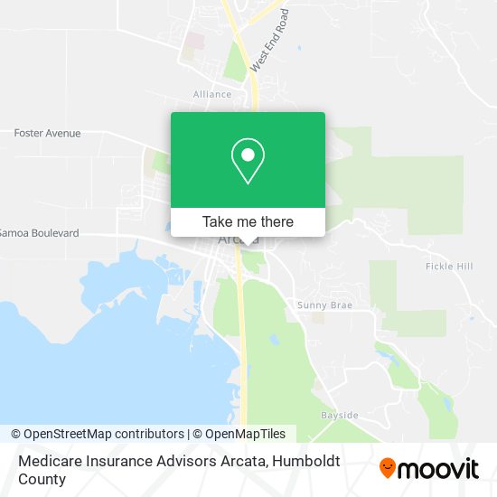 Medicare Insurance Advisors Arcata map