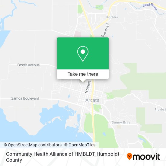 Mapa de Community Health Alliance of HMBLDT