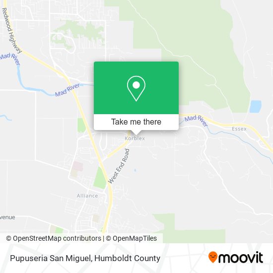 Pupuseria San Miguel map