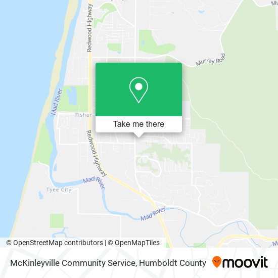Mapa de McKinleyville Community Service