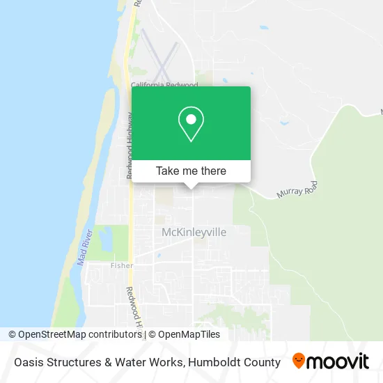 Oasis Structures & Water Works map