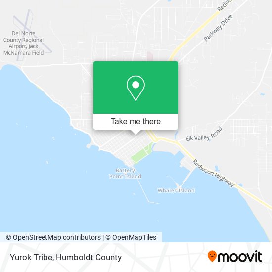 Yurok Tribe map