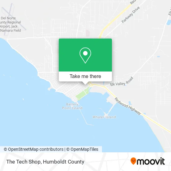 The Tech Shop map
