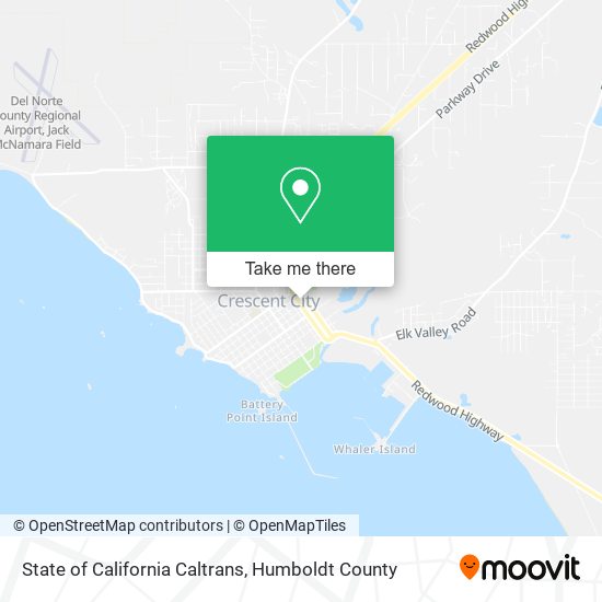 State of California Caltrans map