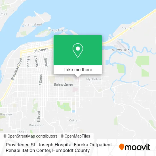 Providence St. Joseph Hospital Eureka Outpatient Rehabilitation Center map