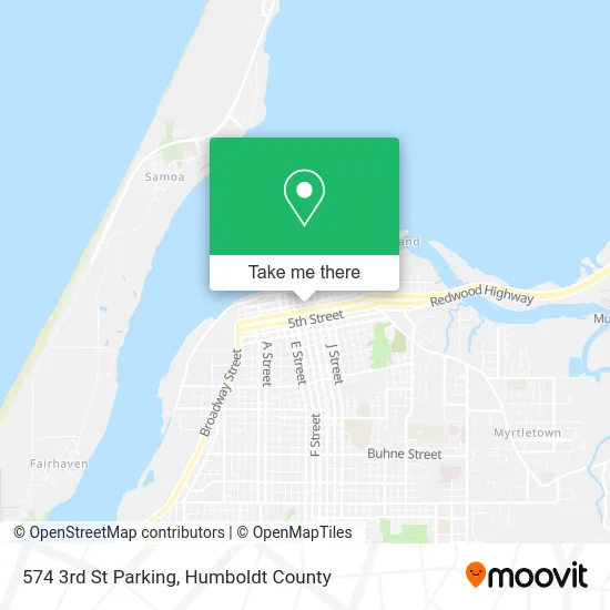 Mapa de 574 3rd St Parking