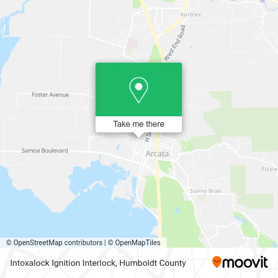 Mapa de Intoxalock Ignition Interlock