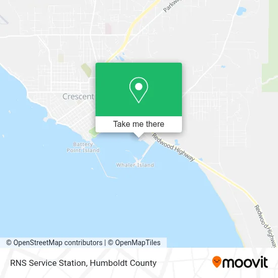 RNS Service Station map