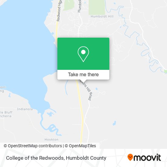 College of the Redwoods map