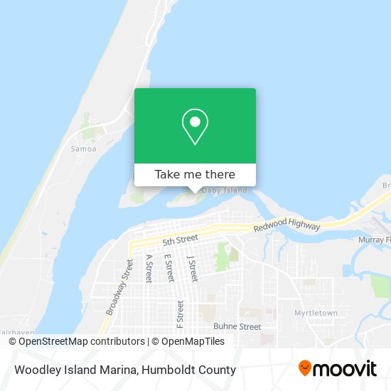 Woodley Island Marina map