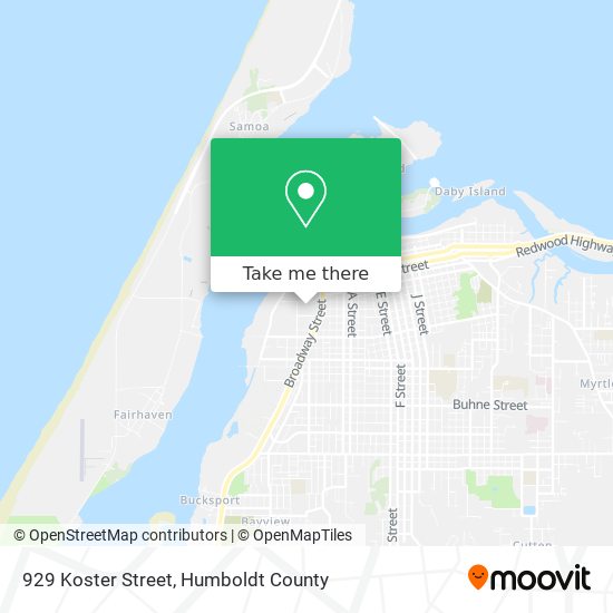 929 Koster Street map