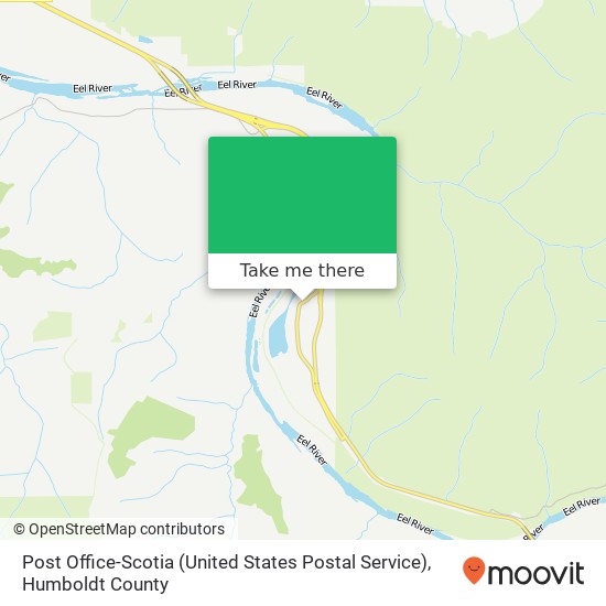 Post Office-Scotia (United States Postal Service) map