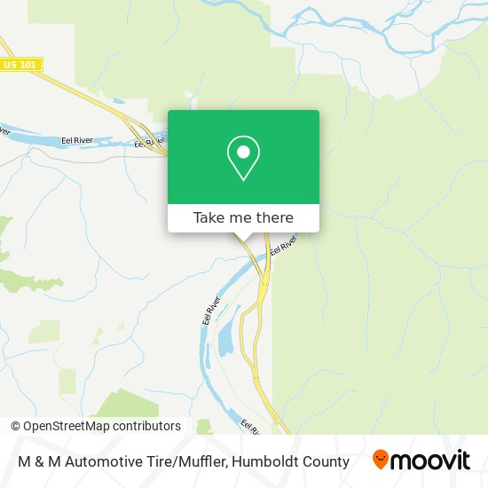 M & M Automotive Tire/Muffler map