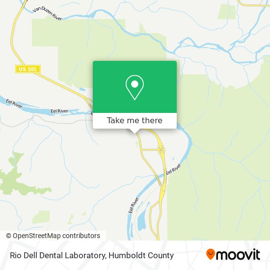 Mapa de Rio Dell Dental Laboratory