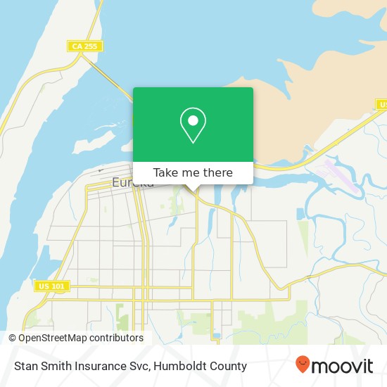 Stan Smith Insurance Svc map