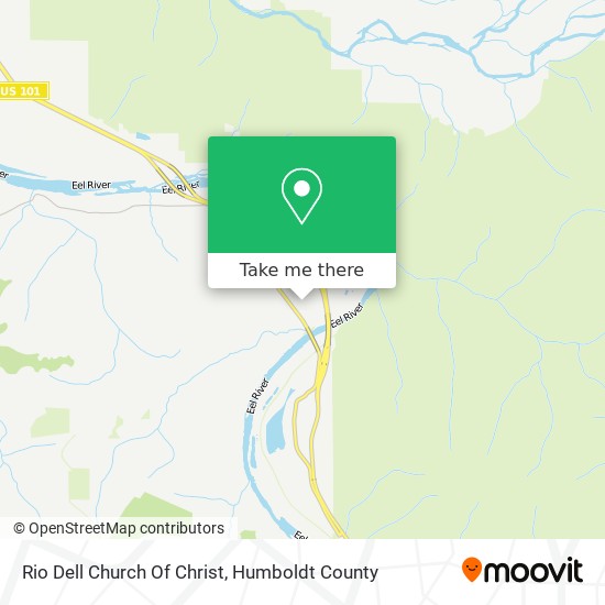 Rio Dell Church Of Christ map
